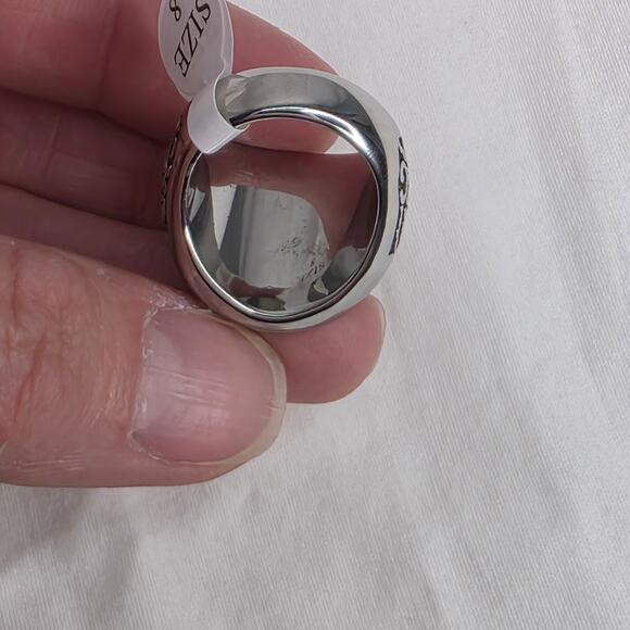 Wizard Warrior  Viking Men's Wolf Head Ring Size 8 New - Picture 11 of 12